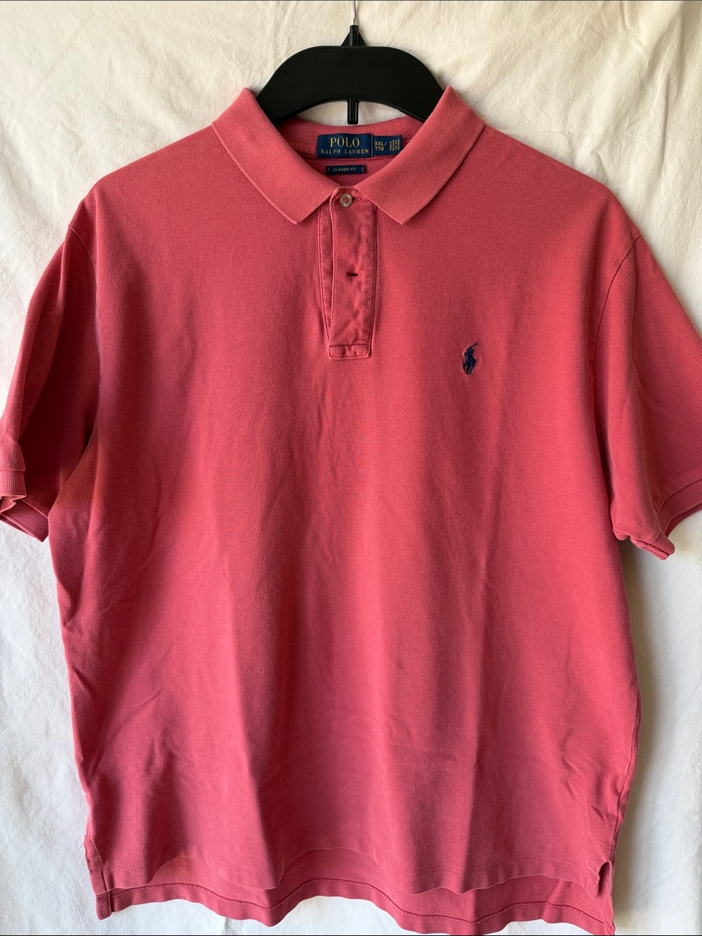 Polo by Ralph Lauren Men's Coral Polo with Navy Pony